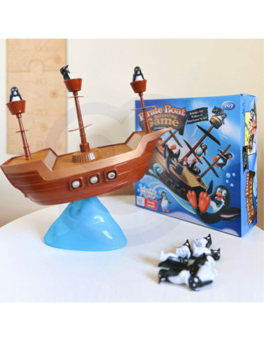 WOOPIE Gra Zręcznościowa Piracki Statek Pingwinów