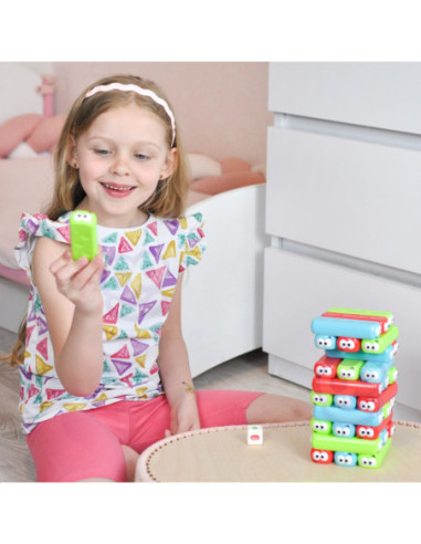 WOOPIE Układanka Wieża Robaczków Gra Zręcznościowa 4+