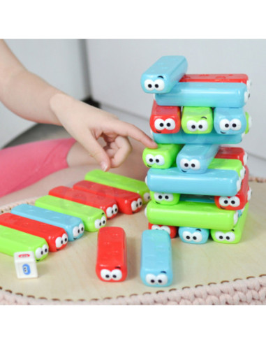 WOOPIE Układanka Wieża Robaczków Gra Zręcznościowa 4+