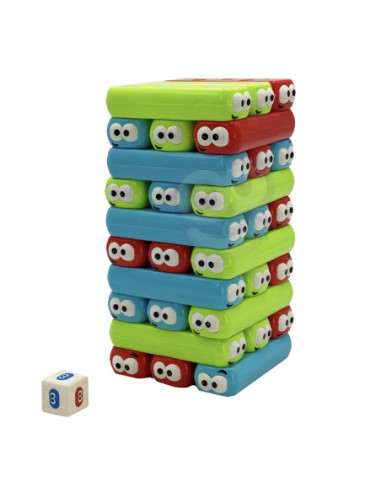WOOPIE Układanka Wieża Robaczków Gra Zręcznościowa 4+