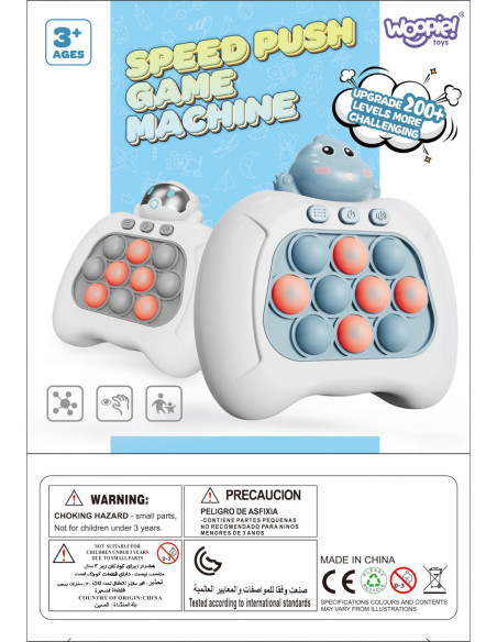 WOOPIE Gra POP IT Elektryczna Antystresowa Zręcznościowa Dinozaur Zielony