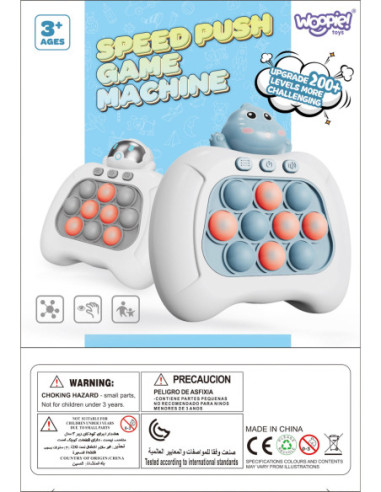 WOOPIE Gra POP IT Elektryczna Antystresowa Zręcznościowa Dinozaur Niebieski