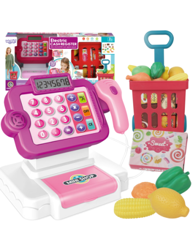 WOOPIE Kasa Sklepowa z Akcesoriami i Wózkiem Na Zakupy