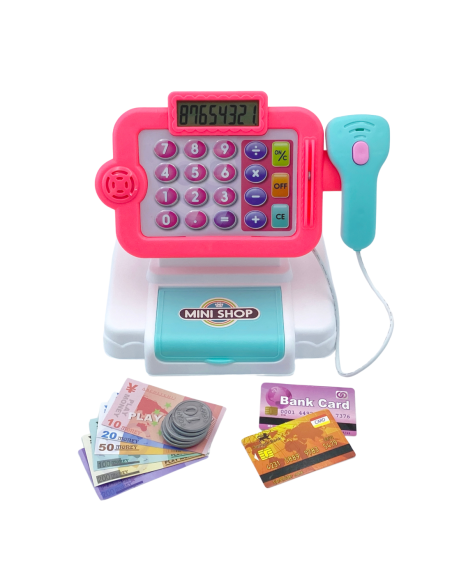 WOOPIE Kasa Sklepowa z Akcesoriami i Wózkiem Na Zakupy