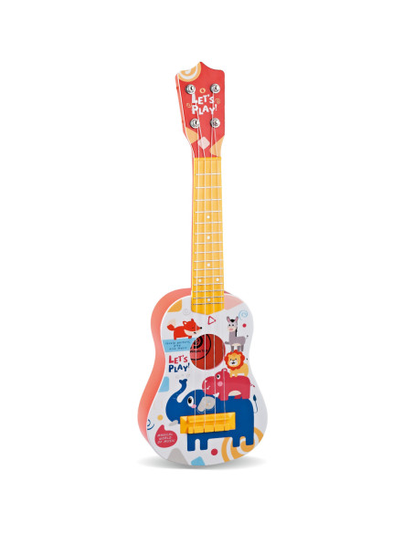 WOOPIE Gitara Klasyczna dla Dzieci Czerwona 57cm