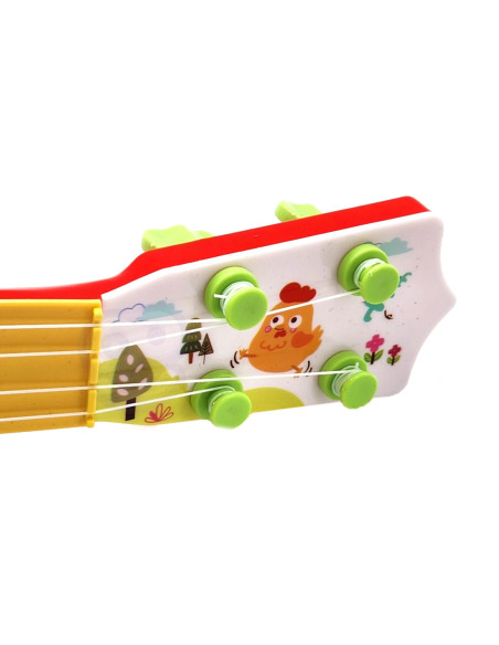 WOOPIE Gitara Akustyczna dla Dzieci Czerwona 43 cm