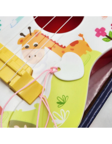 WOOPIE Gitara Akustyczna dla Dzieci Czerwona 43 cm