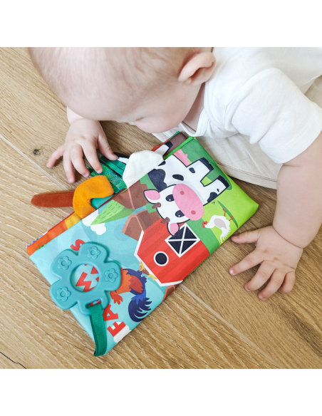 WOOPIE BABY Książeczka z Ogonkami Zwierząt Materiałowa