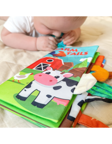 WOOPIE BABY Książeczka z Ogonkami Zwierząt Materiałowa