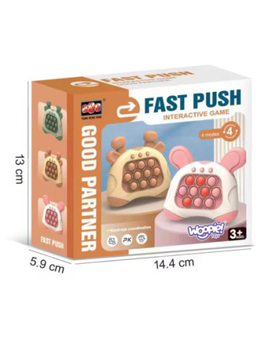 WOOPIE Gra POP IT Elektryczna Antystresowa Zręcznościowa Uszy Króliczka