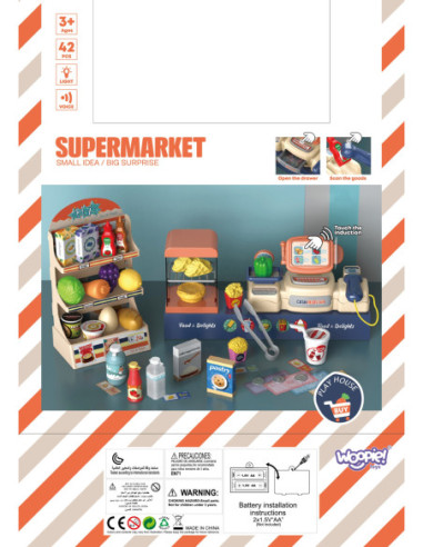 WOOPIE Sklep Supermarket 42 Elementy