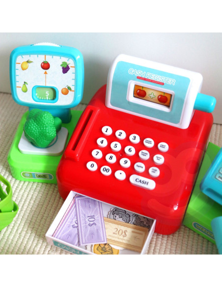 WOOPIE Kasa Sklepowa z Waga i Koszykiem