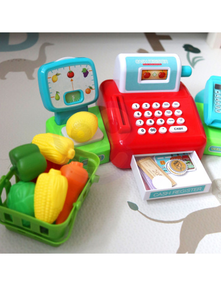 WOOPIE Kasa Sklepowa z Waga i Koszykiem