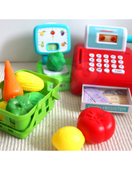 WOOPIE Kasa Sklepowa z Waga i Koszykiem