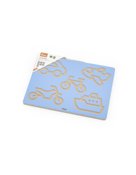 VIGA Tablica Kreślarska Pojazdy Szlaczki Nauka Pisania
