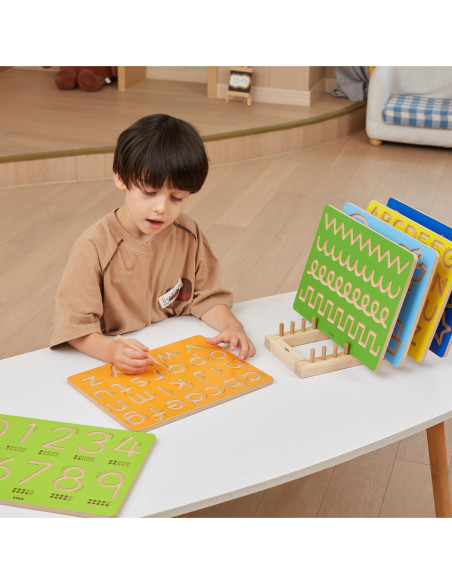 VIGA Tablica Kreślarska Kształty Szlaczki Nauka Pisania