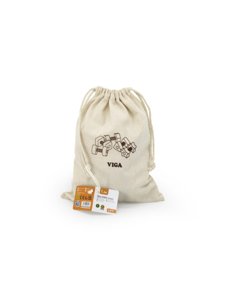 VIGA Nakrętki i Śrubki Dopasuj i Zakręcaj Zabawka Zręcznościowa