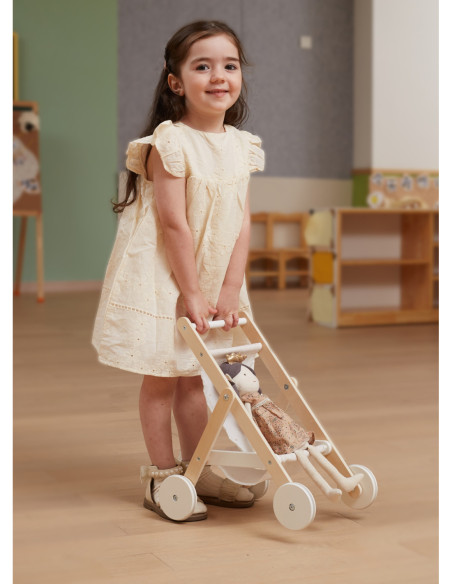 VIGA Drewniany Wózek dla Lalek