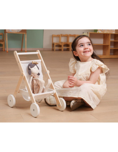 VIGA Drewniany Wózek dla Lalek