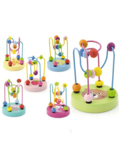 VIGA Drewniany Poręczny Labirynt Przeplatanka Pętla Motoryczna 1szt