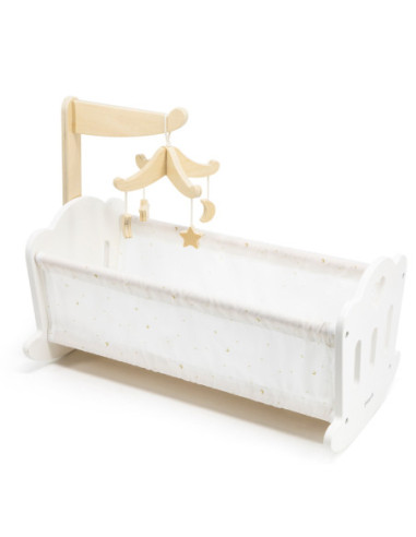 VIGA Kołyska Drewniana dla Lalek Łóżeczko