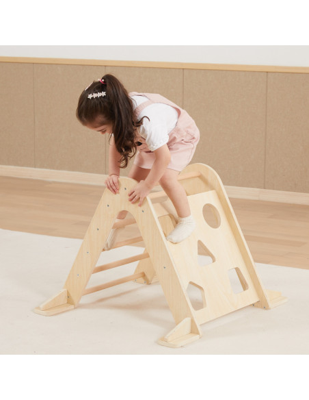 VIGA Drewniana Drabinka Pikler Trójkąt Wspinaczkowy Montessori