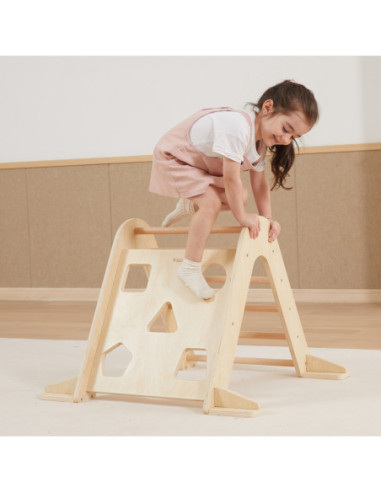 VIGA Drewniana Drabinka Pikler Trójkąt Wspinaczkowy Montessori