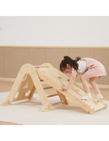 VIGA Drewniana Zjeżdżalnia Prosta Ścianka Wspinaczkowa