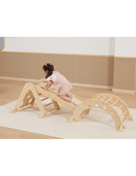 VIGA Drewniany Bujak Naturalny Montessori