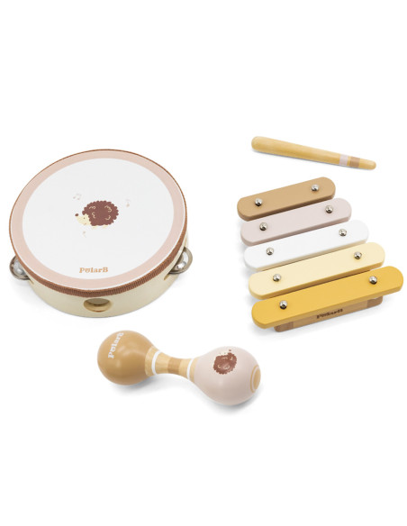 VIGA POLARB Zestaw Muzyczny Jeż Tamburyn Marakasy Ksylofon