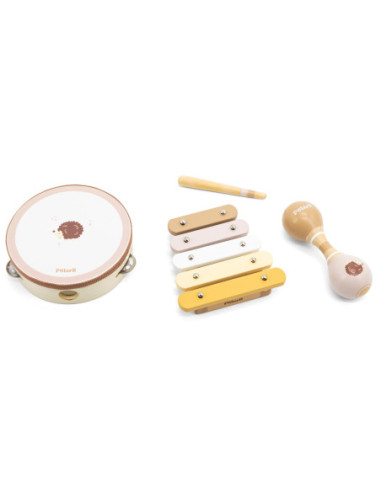 VIGA POLARB Zestaw Muzyczny Jeż Tamburyn Marakasy Ksylofon