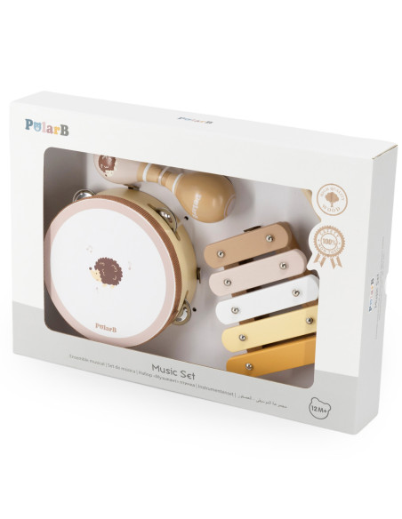 VIGA POLARB Zestaw Muzyczny Jeż Tamburyn Marakasy Ksylofon