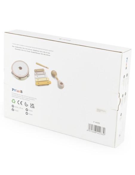 VIGA POLARB Zestaw Muzyczny Jeż Tamburyn Marakasy Ksylofon