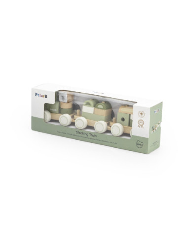 VIGA POLARB Zielona Kolejka Pociąg z Wagonikami Klocki