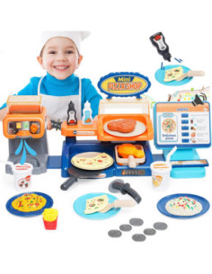 WOOPIE Shop Restaurant Fast Food Mini Pizza Shop 35 pcs.