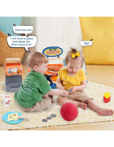 WOOPIE Sklep Restauracja Fast Food Mini Pizza Shop 35 el.