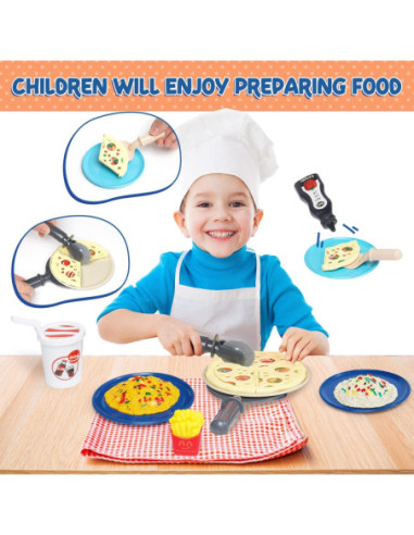 WOOPIE Sklep Restauracja Fast Food Mini Pizza Shop 35 el.