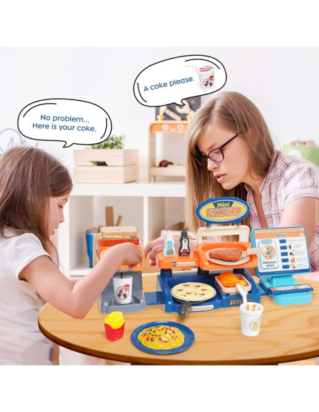 WOOPIE Sklep Restauracja Fast Food Mini Pizza Shop 35 el.