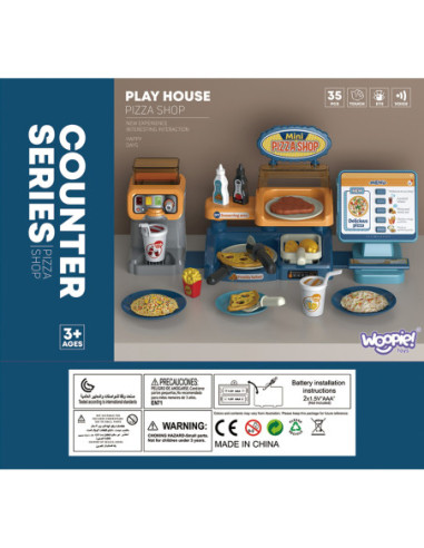 WOOPIE Sklep Restauracja Fast Food Mini Pizza Shop 35 el.