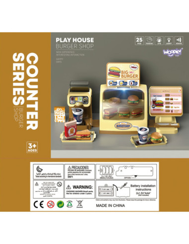 WOOPIE Sklep Restauracja Fast Food Mini Burger Shop "BIG BURGER"