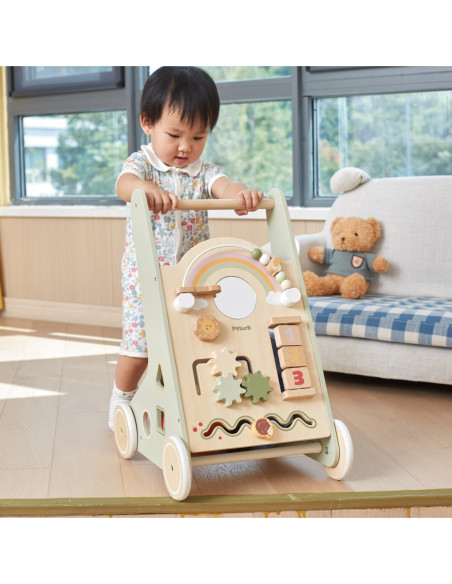 Viga PolarB Drewniany Pchacz Chodzik Zielony Edukacyjny