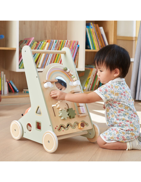 Viga PolarB Drewniany Pchacz Chodzik Zielony Edukacyjny