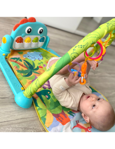 WOOPIE BABY Mata z Pałąkiem Dino