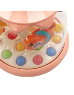 Woopie Kolorowe Zwierzątka Różowy Bączek z Kulkami Karuzela 2