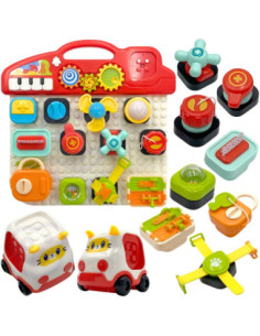 WOOPIE BABY Montessori Tablica Manipulacyjna Kolorowy Panel Aktywności