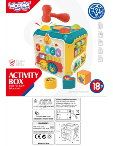 WOOPIE BABY Skrzynka Aktywności 6w1 - 18m+