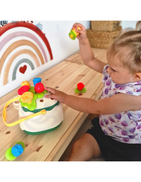 WOOPIE BABY Kosz Kwiatów Sorter Układanka Edukacyjna Nawlekanka