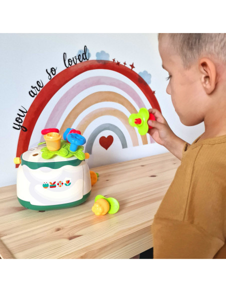 WOOPIE BABY Kosz Kwiatów Sorter Układanka Edukacyjna Nawlekanka