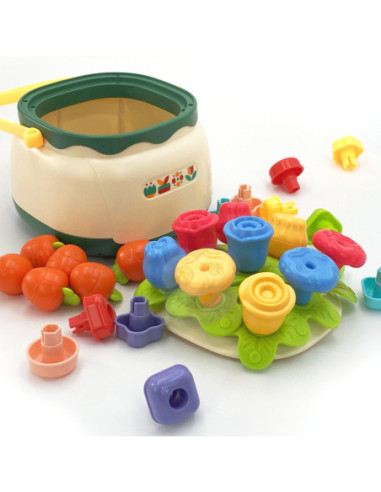 WOOPIE BABY Kosz Kwiatów Sorter Układanka Edukacyjna Nawlekanka