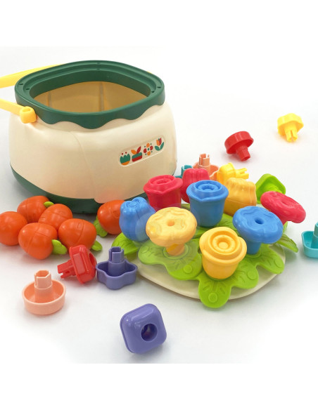 WOOPIE BABY Kosz Kwiatów Sorter Układanka Edukacyjna Nawlekanka